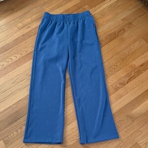 NUX Blue Wide-Leg Pull-On Sweatpants
